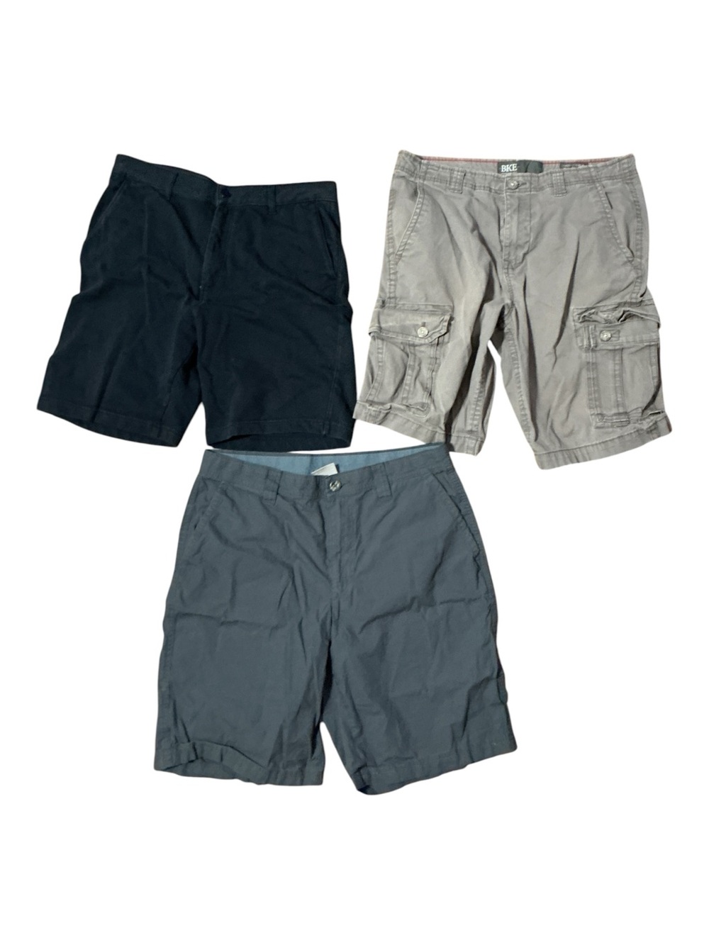 BKE Men's Shorts Set - Black, Gray, Charcoal